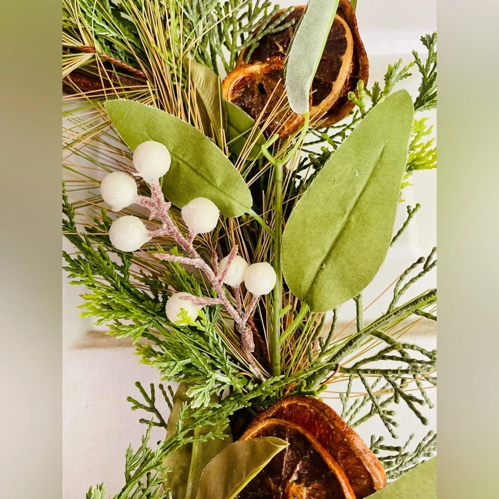 *Dried Orange Holiday Wreath, 18-20”